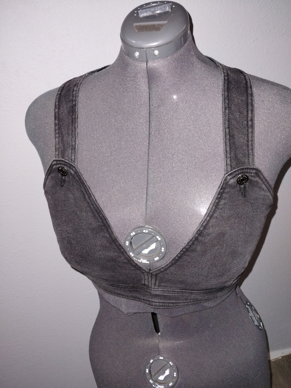 Wild Fable Black Suspender Style Denim Tank